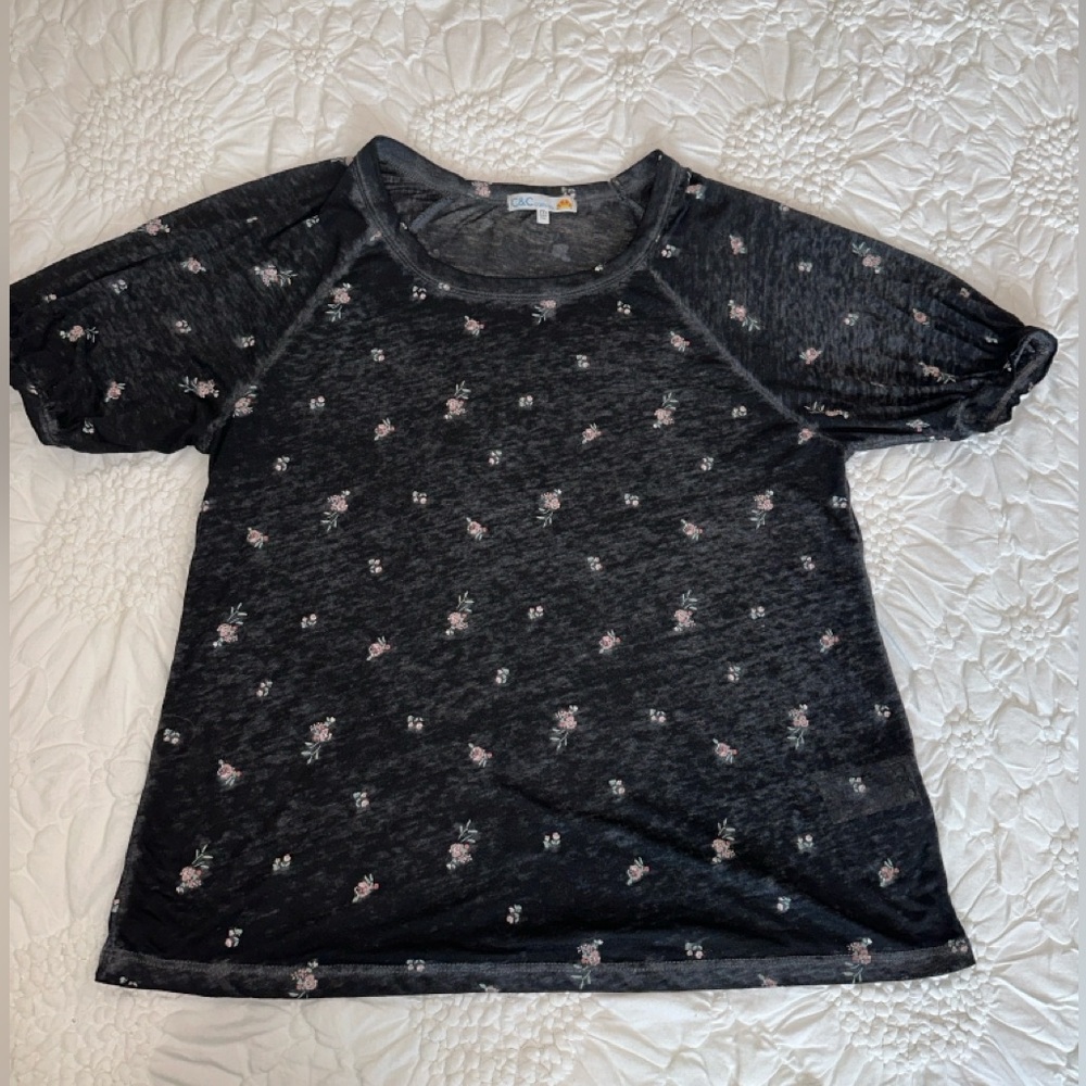 C&C California Burnout Floral Shirt